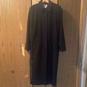 Classic Black Women's Wool Coat